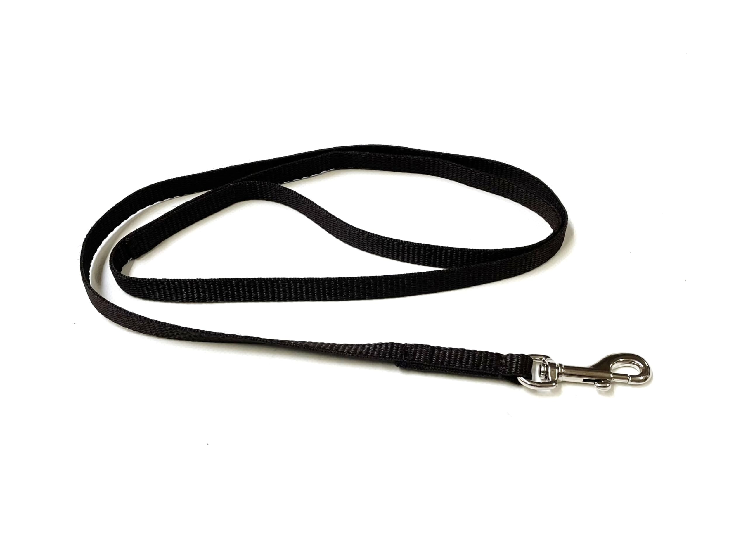 Dog Training Lead Small Dog Puppy Leash Tracking Recall Obedience Strong 13mm Webbing (Brown, 45 Inches)