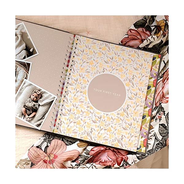 Peachly Baby Memory Book For Girls Milestone Keepsake Journal | First Five Years Baby Girl Memory Book | Baby Keepsakes… – Bild 9