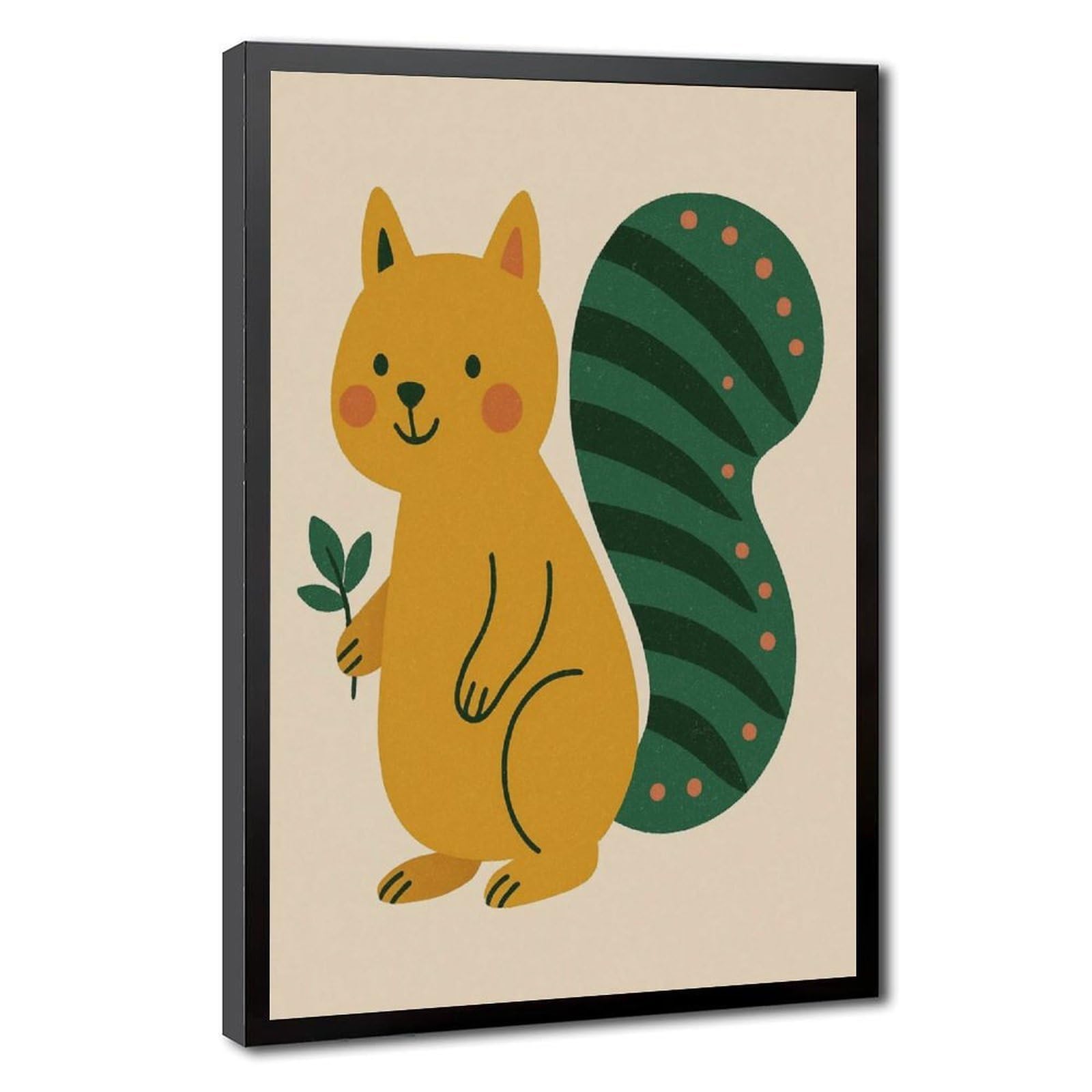 Bareronor Funny Squirrel Poster (24) Canvas Poster Bedroom Decor Landscape Office Room Decor Gift 24" L X 36" W