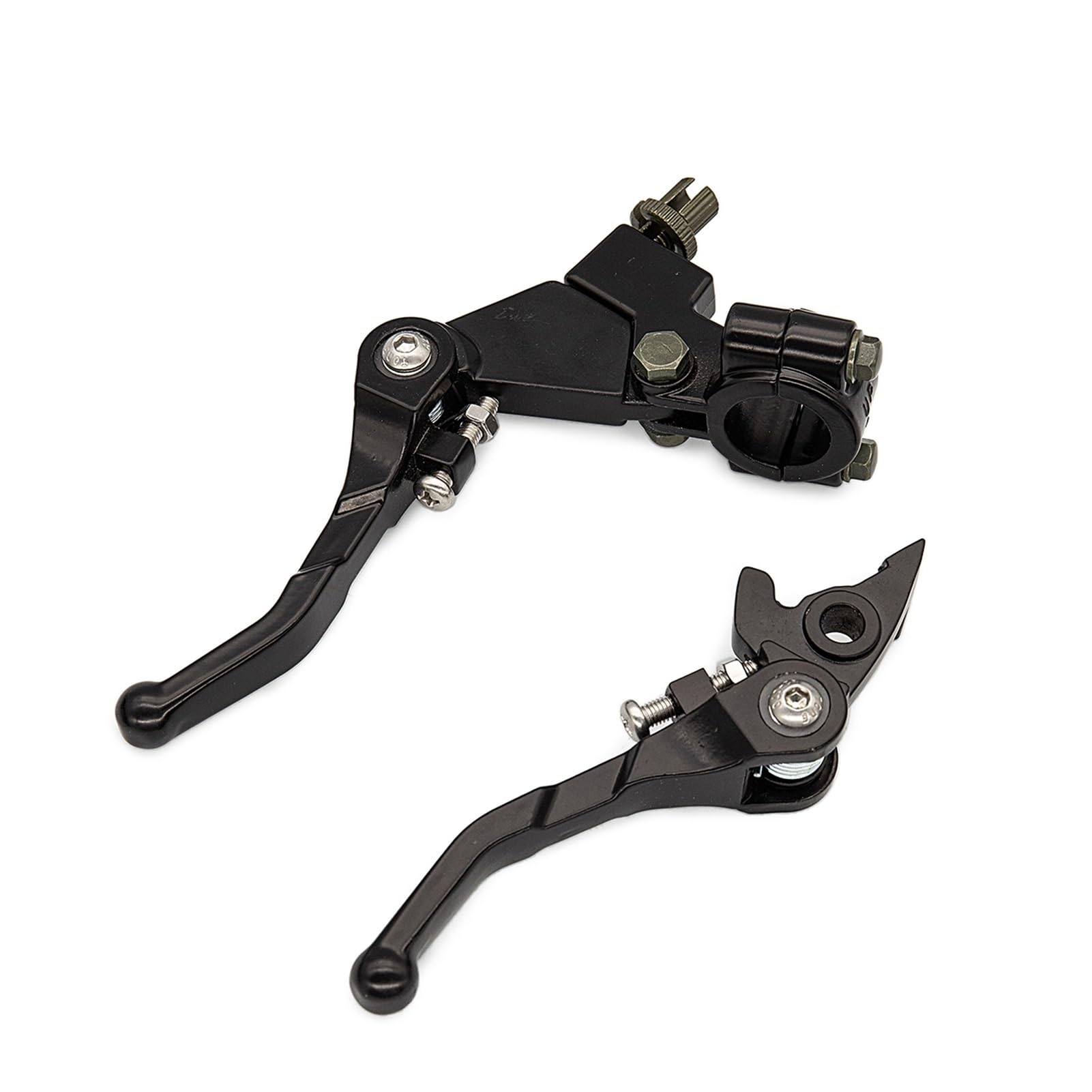 Rynzo Motorcycle Brake Lever Folding Brake Clutch Levers Fit Pit Pro BSE KAYO Xmotos(Black)