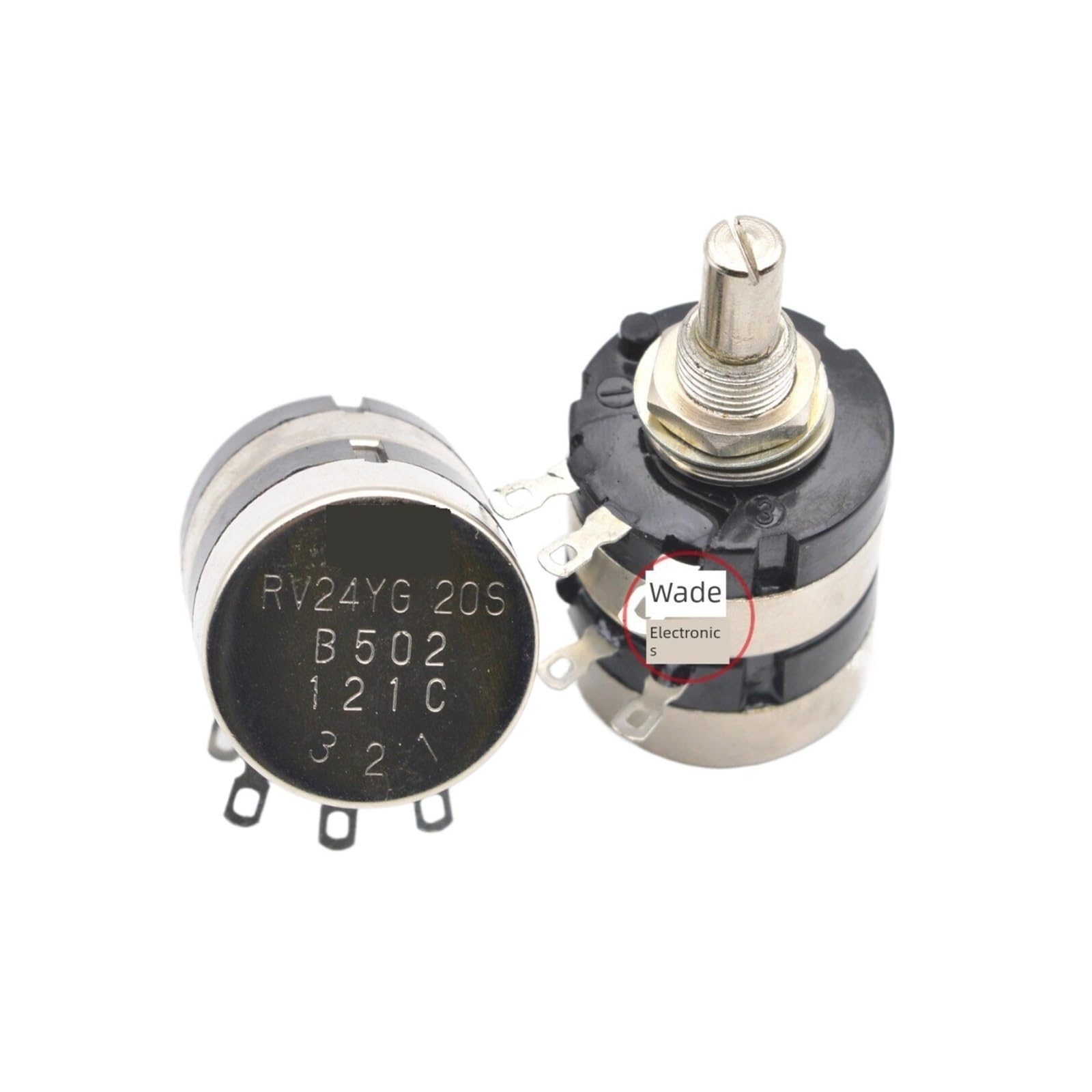 RV24YG20S B1K 5K 10K 20K 50K 100K 250k 500K Podwójny potencjometr (B104100K Potentiometer knob)