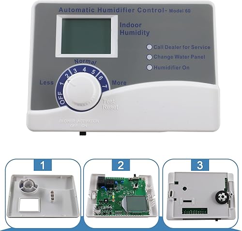Miniatura 2 de Humidistato de control automático de humidificador digital para toda la casa con sensor de temperatura exterior, compatible con 400, 500, 600, 700