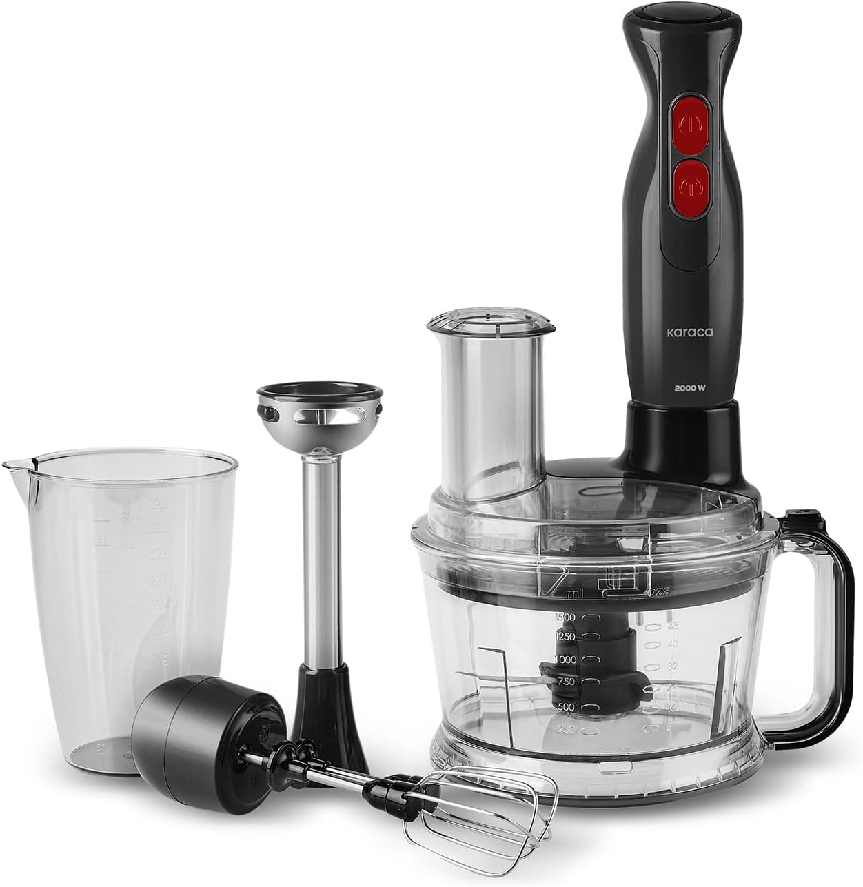 KARACA PRO-MULTIMAX 6 IN 1 ÇOK AMAÇLI MUTFAK ROBOTU BLACK