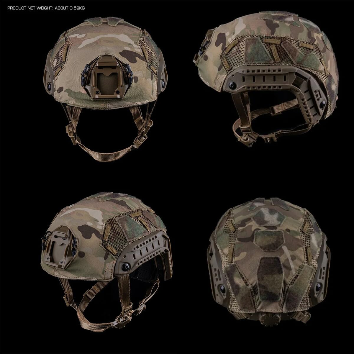 Amazon.co.jp: WoSporT Ops-Core タイプ FAST SF ヘルメット カバー RG
