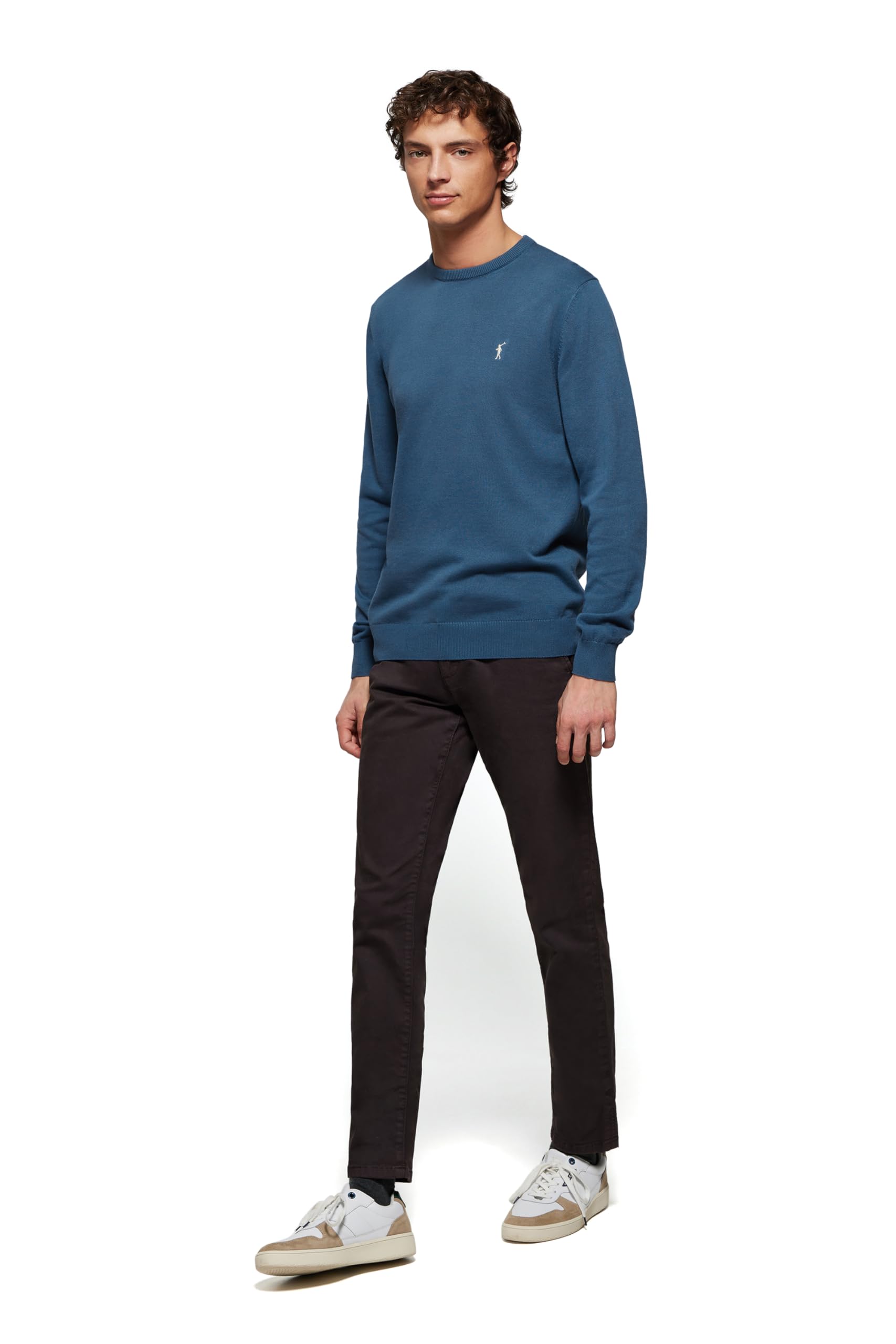 Polo Club Maglione Manica Lunga Uomo Maglioni Girocollo Crew Neck Pullover 100% Cotone