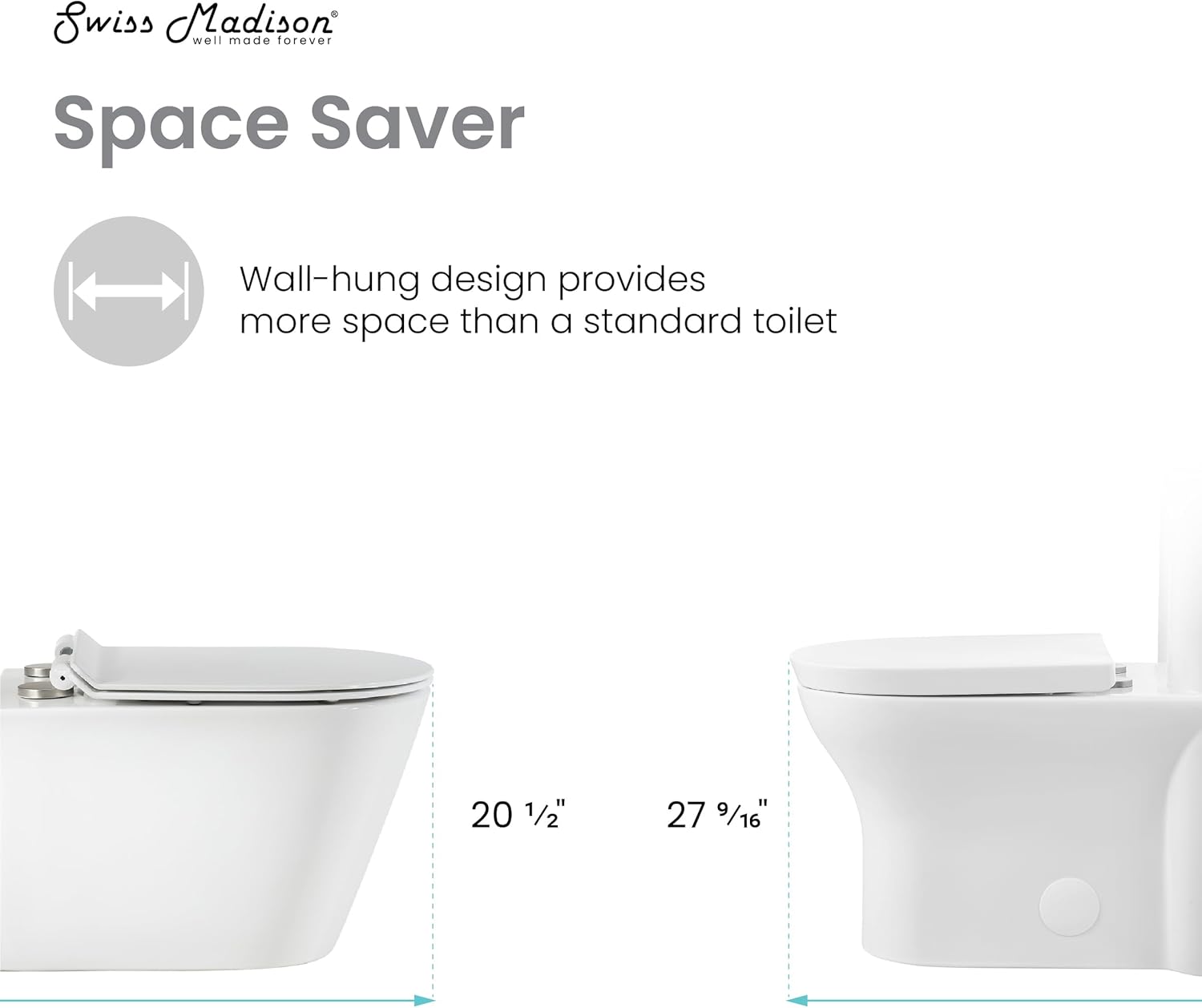 Lucerne Wall-Hung Round Toilet Bowl