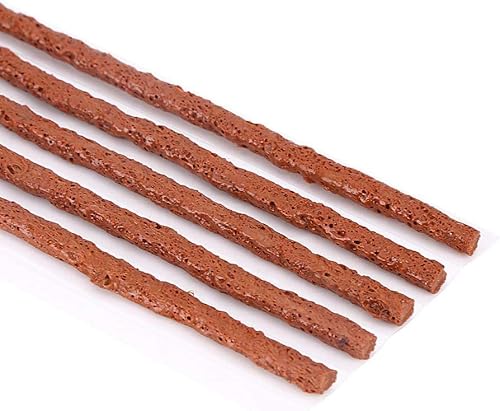 Miniatura 5 de Tiras de goma para reparación de pinchazos, sin cámara, para reparación de pinchazos, para automóvil, motocicleta, 30 unidades, marrón (7.874 in x