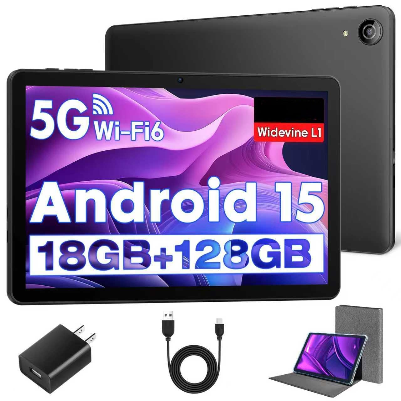 Tablet 11 Pulgadas en Gemini AI, Tableta Android 16 en Funda, Teclado & Ratón, Octa-Core, 24 GB RAM + 256 GB ROM + 2 TB TF, 1920x1200 Pantalla HD, 90 Hz, Cámara Doble 8MP + 13MP, 8000 mAh (Gris) — view 15