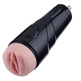 Rechargeable Male Masturbator with KlicLok System for Premium Sex Machine, 3-Speed and 7-Frequency Vibration Modes Vagina Cup