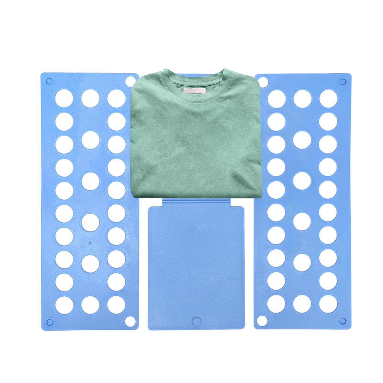 Clothes Folding Board Shirt Folding Board T Shirts Folder Easy And Fast For Adults And KidsFolding Board Laundry Folders Fast Speed Clothes Shirt Folder Organizer Fli-p Folding Board (Blue)