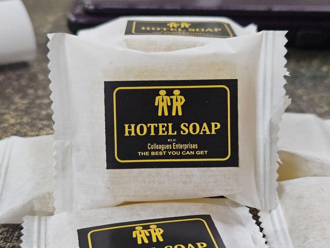 Colleagues Orange Soaps For Hotels and Guest Rooms with Elegant White Paper Pack | Orange Mini Soap | Small Travel Size Scented Soap 20gm (Pack of 100)