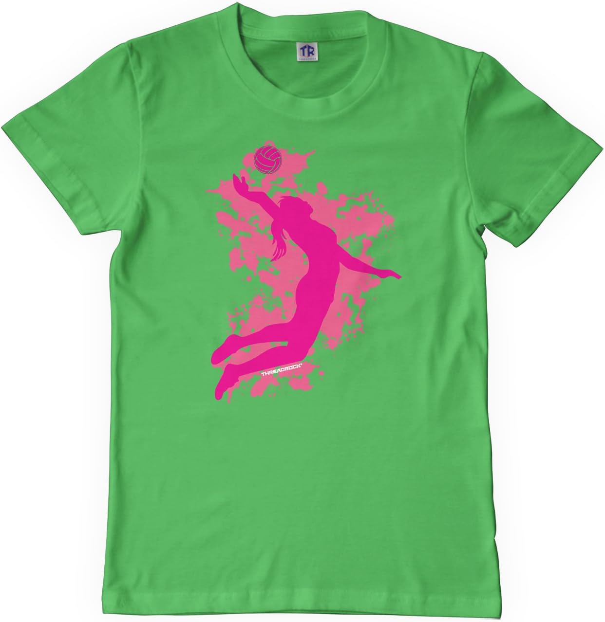 Threadrock Big Girls' Volleyball Player Youth T-Shirt
