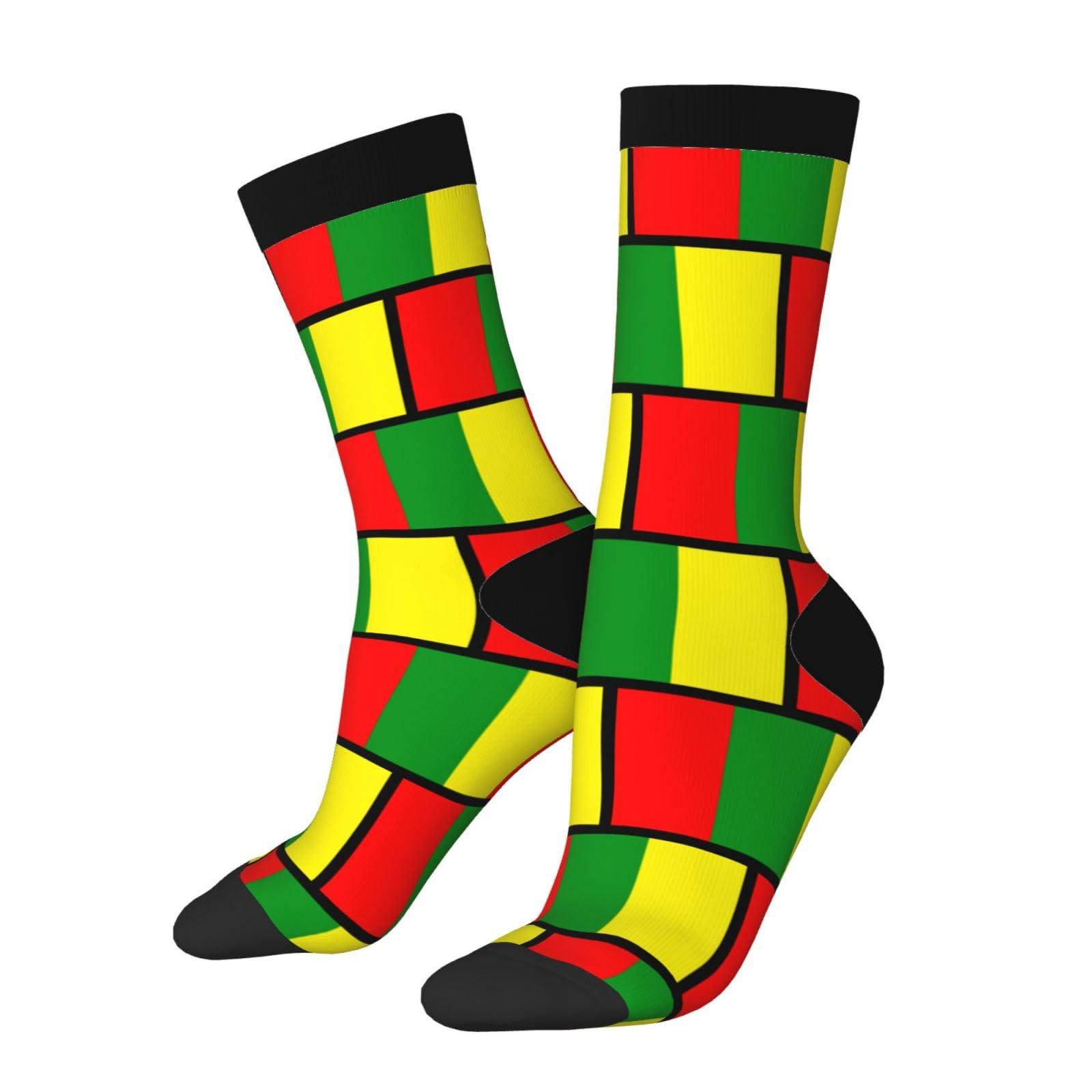 SIYTUAU Bandera Del Barrio Monte Grande, Cabo Rojo Socks For Women Men Cushion Athletic Crew Socks Casual Wicking Socks