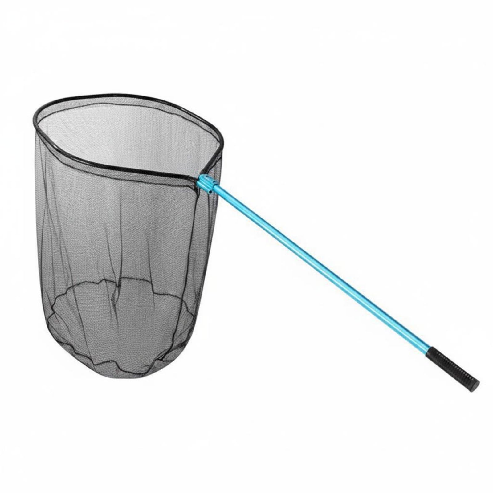 Gralara Kescher Angelnetz Fischernetz Landenetz Aluminiumrahmen Ergonomischer Gummigriff Klappbar Tiefer Netzbeutel Feines Netz Leichtes Handling Kompakt