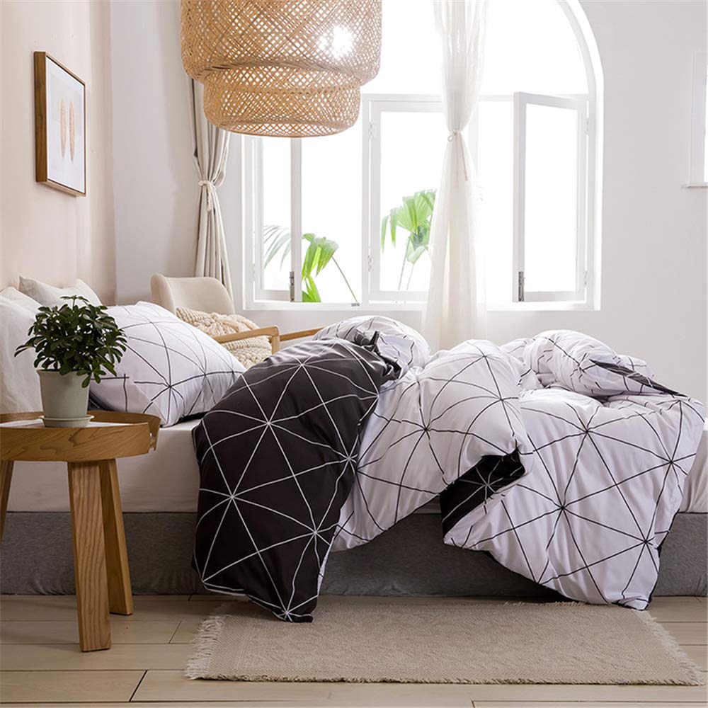 Bedding Dekbedovertrek Set Nordic Abstract Marmeren