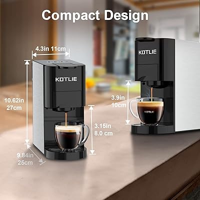 Imagen de la Cafetera de Capsulas Expreso 4 en 1 para Dolce Gusto/Nespresso Original