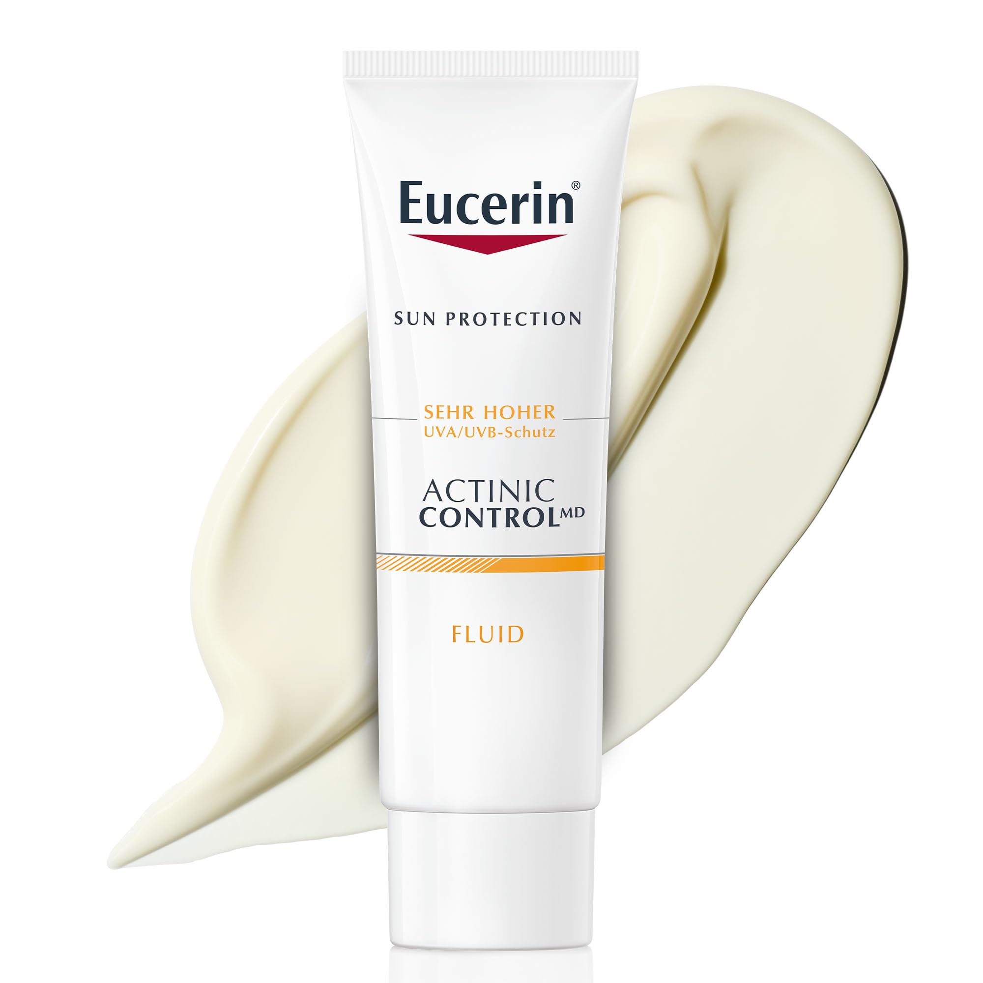 Eucerin Actinic Control MD Fluid Sonnenschutz LSF 100 80 ml, Sonnencreme mit sehr hohem Lichtschutzfaktor, Sonnenschutz zur Vorbeugung von aktinischer Keratose und nicht-melanotischem Hautkrebs