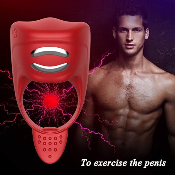 Vibrador de anillo de pene para hombre 7 frecuencia ...