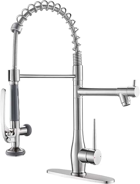 GIMILI Kitchen Faucet with Pull Down Sprayer Single Handle High Pressure...