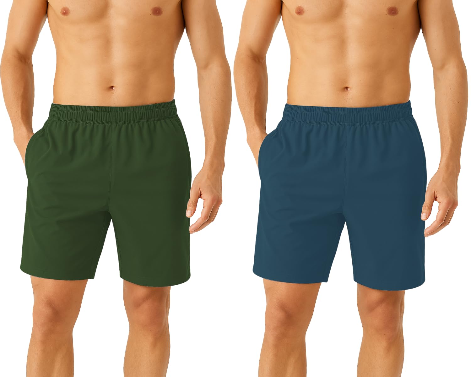 never lose Solid Men Shorts | Regular Fit Gym Shorts for Men | Breathable Polyester Half Pant for Man | Sports Shorts for Men with Elastic Waist & Pocket-picture-32