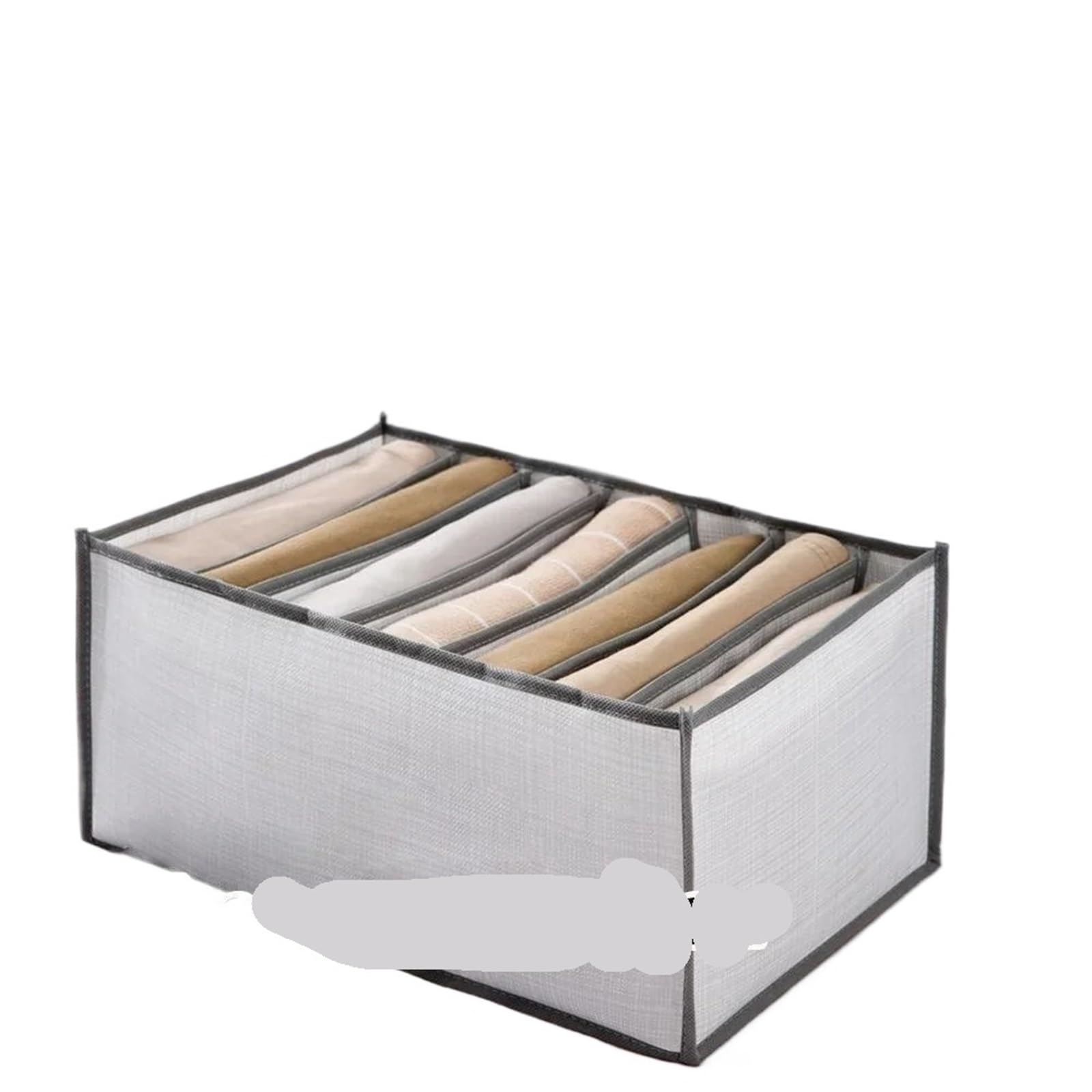 CGUOHU 8pcs Foldable Storage Organizers Drawer Closet Divider Boxes For Jeans Socks Bra Wardrobe Clothes Underwear Sets For Wardrobe Storage(WHITE,35 x17 x12cm)
