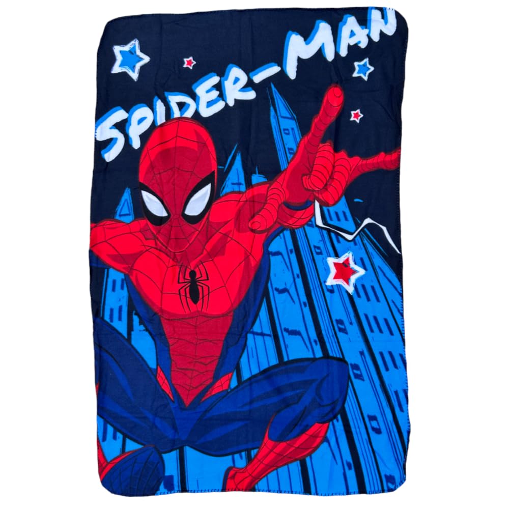 Spiderman Marvel Blanket 100 x 150 cm Fleece Blanket for Kids 100% Soft Polyester 210gsm