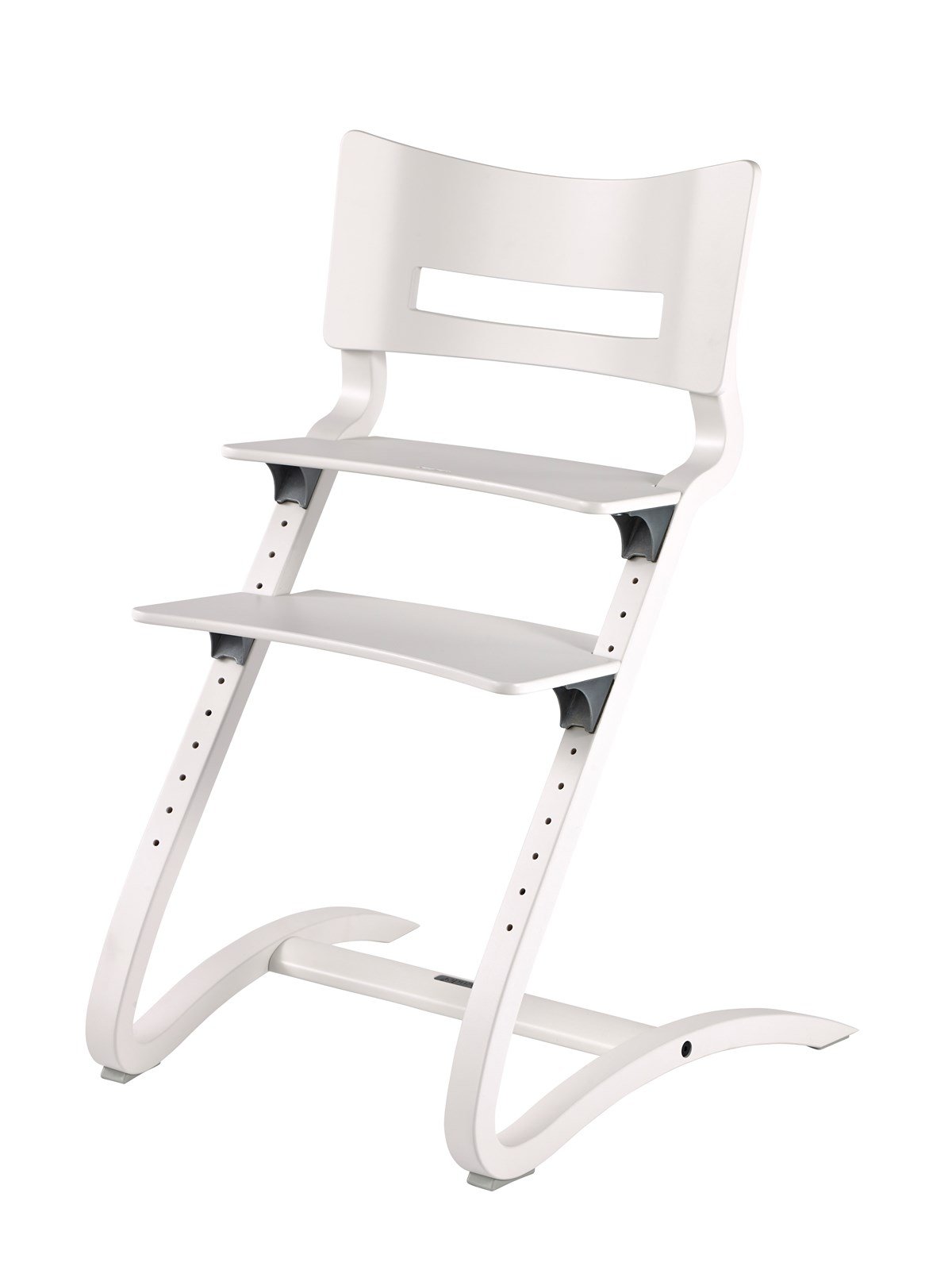 Leander - Trona para adultos, con soporte para bebé, bandeja blanca y cojín, color azul oscuro