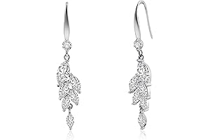 Zircon Leaf Earrings: Perfect for the Modern Woman