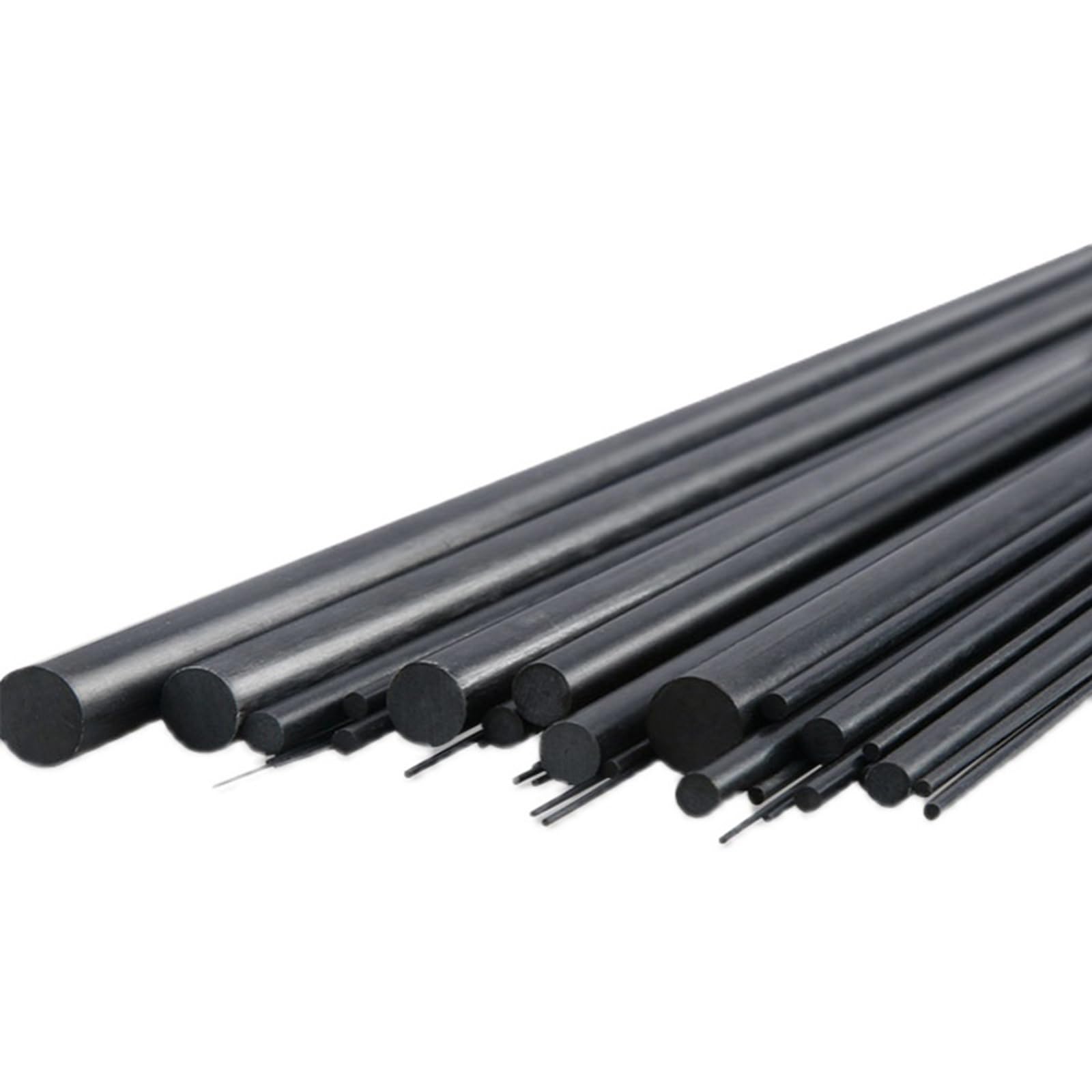 1pcs Aste tonde in fibra di carbonio