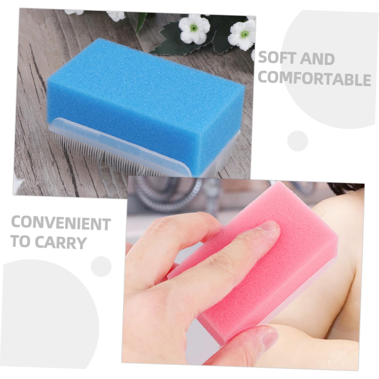 FOMIYES 5 Set Di Spazzola Da Bagno Per Neonati Spazzola Sensoriale Cappuccio Pettine Strumento Da Bagno Spazzola Portatile Per Ragazzi E Ragazze 3 Pezzi * 5