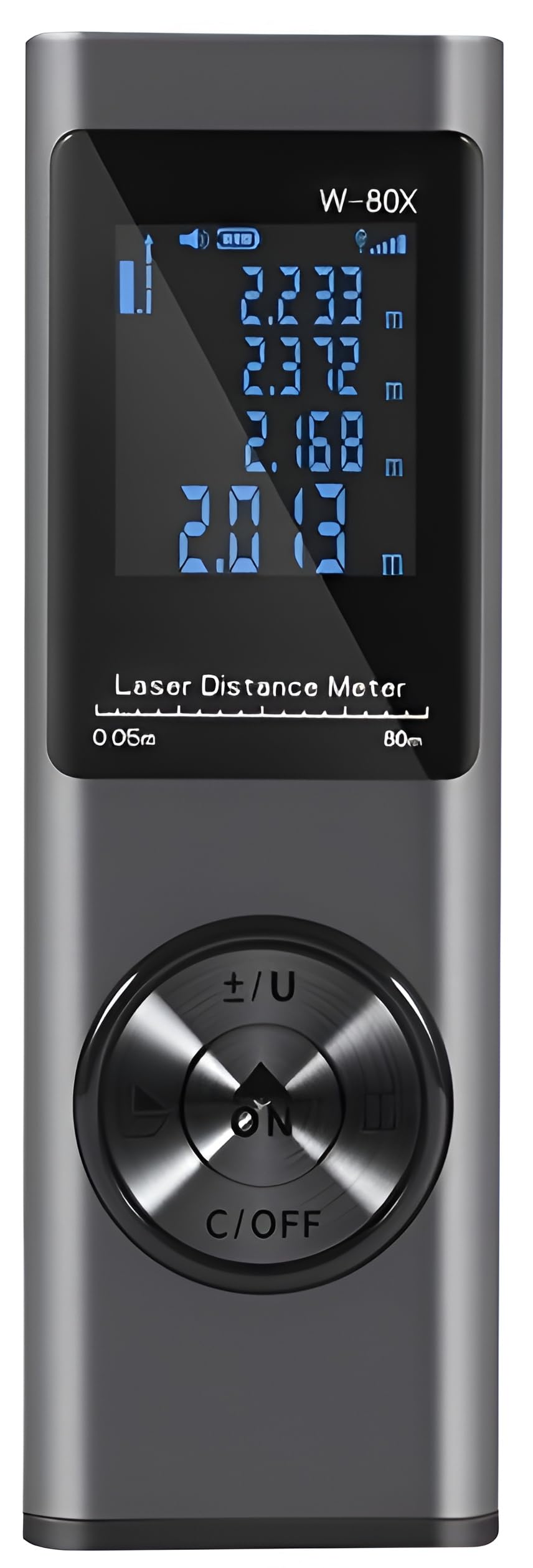 XPR3SS 80 Meters(263 feet) Type-C Rechargeable Angular Measure Metal Ultra Mini Compact Laser Distance Meter Range Finder Portable Digital Measuring Device.-image-32