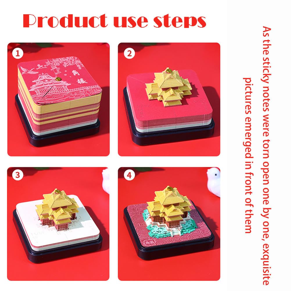3D-Notizblock, Tischkalender, 3D-Kalender-Notizblock