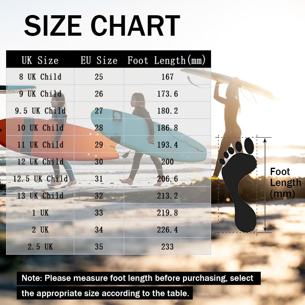Mateju Zapatos de Agua Niño Niña Moda Escarpines Zapatos de Natación de Verano // Zapatillas de Agua Playa Antideslizantes Secado Rápido Surf Deportes Acuáticos Snorkel