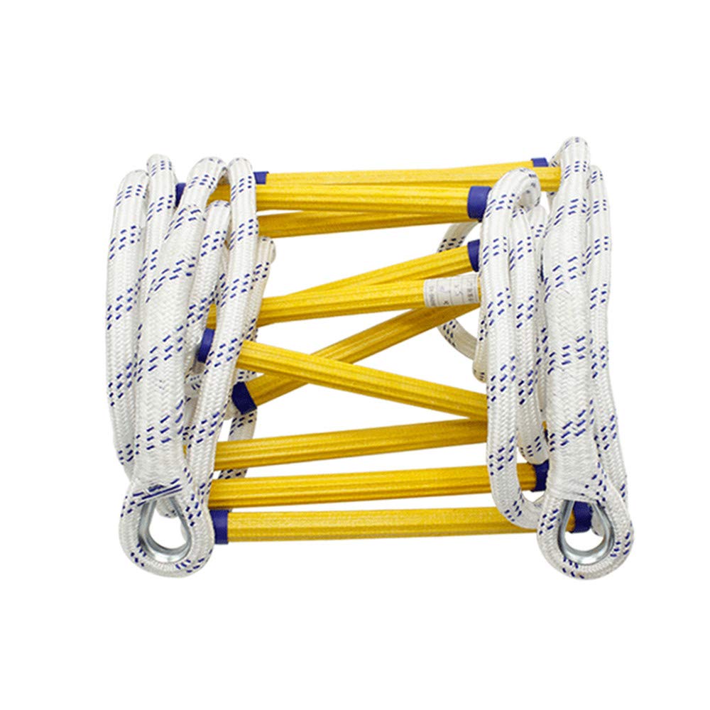 KFGISD, Rope Ladder Fire Escape,with Sturdy Carabiners - Emergency Extensladder/20M,Rope Ladder(12M)
