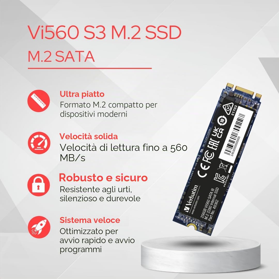 Verbatim Vi560 - Ssd - 2 Tb - Intern - M.2 2280