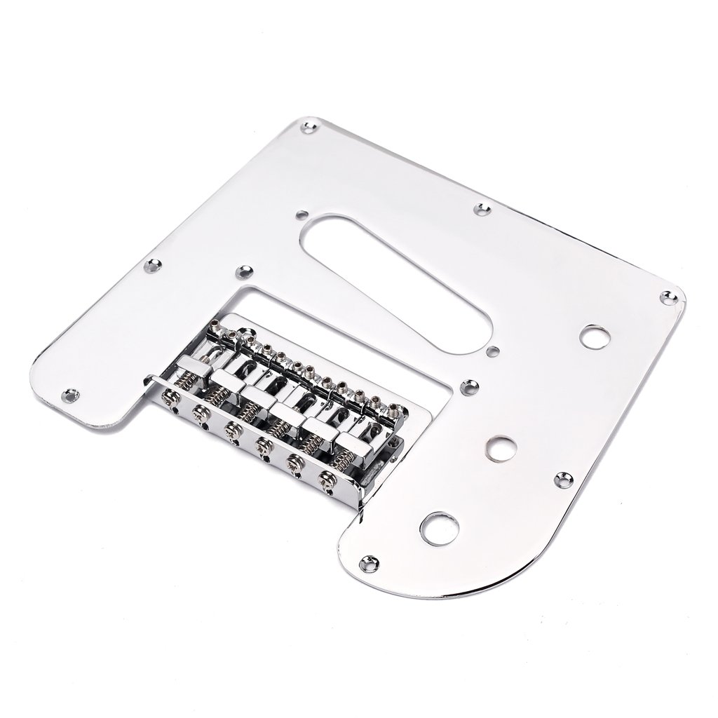 2 Stück Und Lap Guitar Pickguard mit Lap Guitar Bridge Sowie Lap Steel Guitar Accessory aus Robustem Eisen Und Zinklegierung