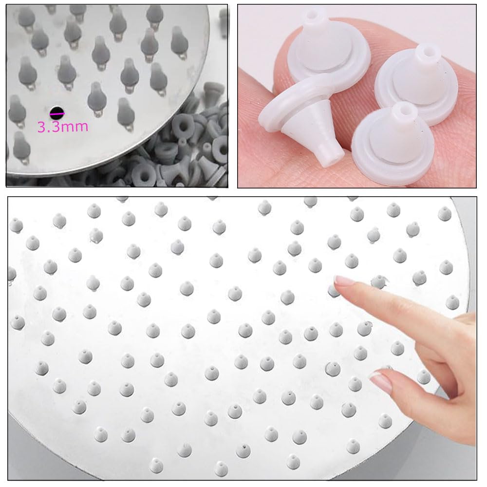 Ugelli Silicone Per Soffione Doccia - 60 Pezzi Sostitutivi, Facili Da Installare, Anti-Calcare - Foto 10