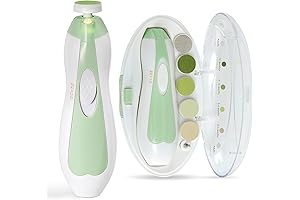 Baby Nail Trimmer Electric with 6 Attachments, Electric Baby Nail Buffer Kit...