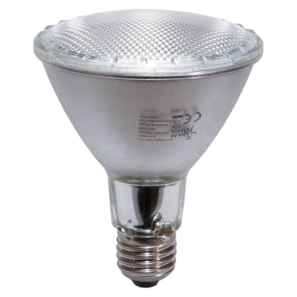 Spot halogène UV - Spot chauffant pour terrariums (75 W)