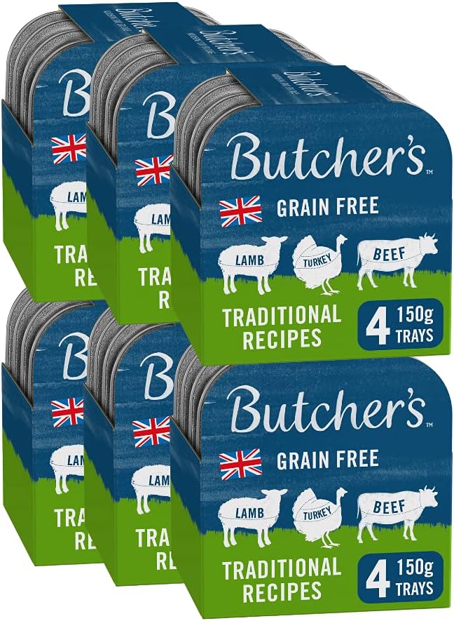 Butcher's Wet Dog Food Trays Grain Free Traditional Recipes 3.6kg (24 x