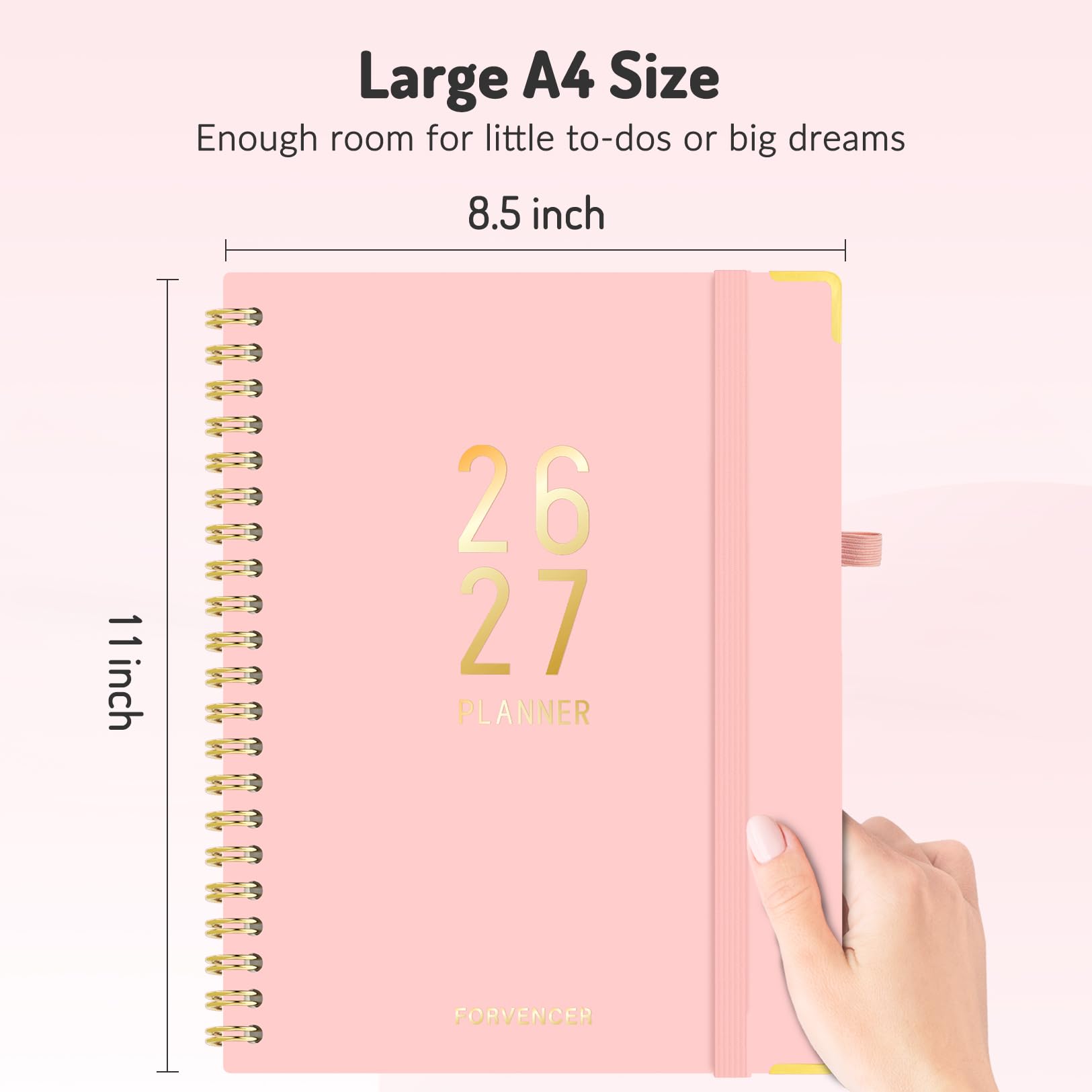 Forvencer Planner 2026-2027 18 Month Weekly and Monthly Calendar Planner Jan 2026 -June 2027 8 5 x 11 — view 7