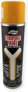 Aervoe 720 Traffic Striping Paint, Traffic Yellow, 20 oz Aerosol Can, 18 oz Net Weight, Solvent-Based, Fast-Drying High-Visibility Line Marking Paint for Asphalt and Concrete