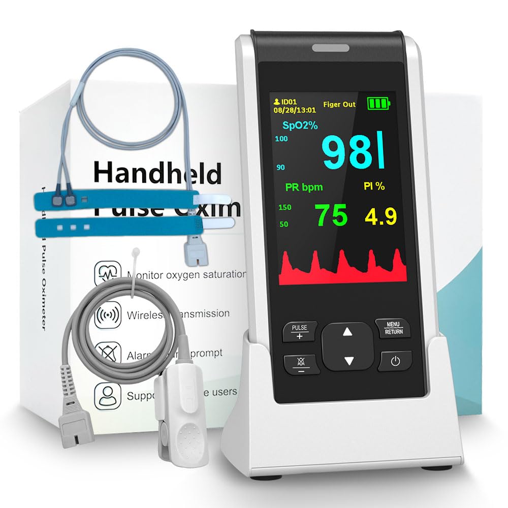 Oxygen Monitor Finger Kids,HOLFENRY Handhold Paediatric Pulse Oximetry ...