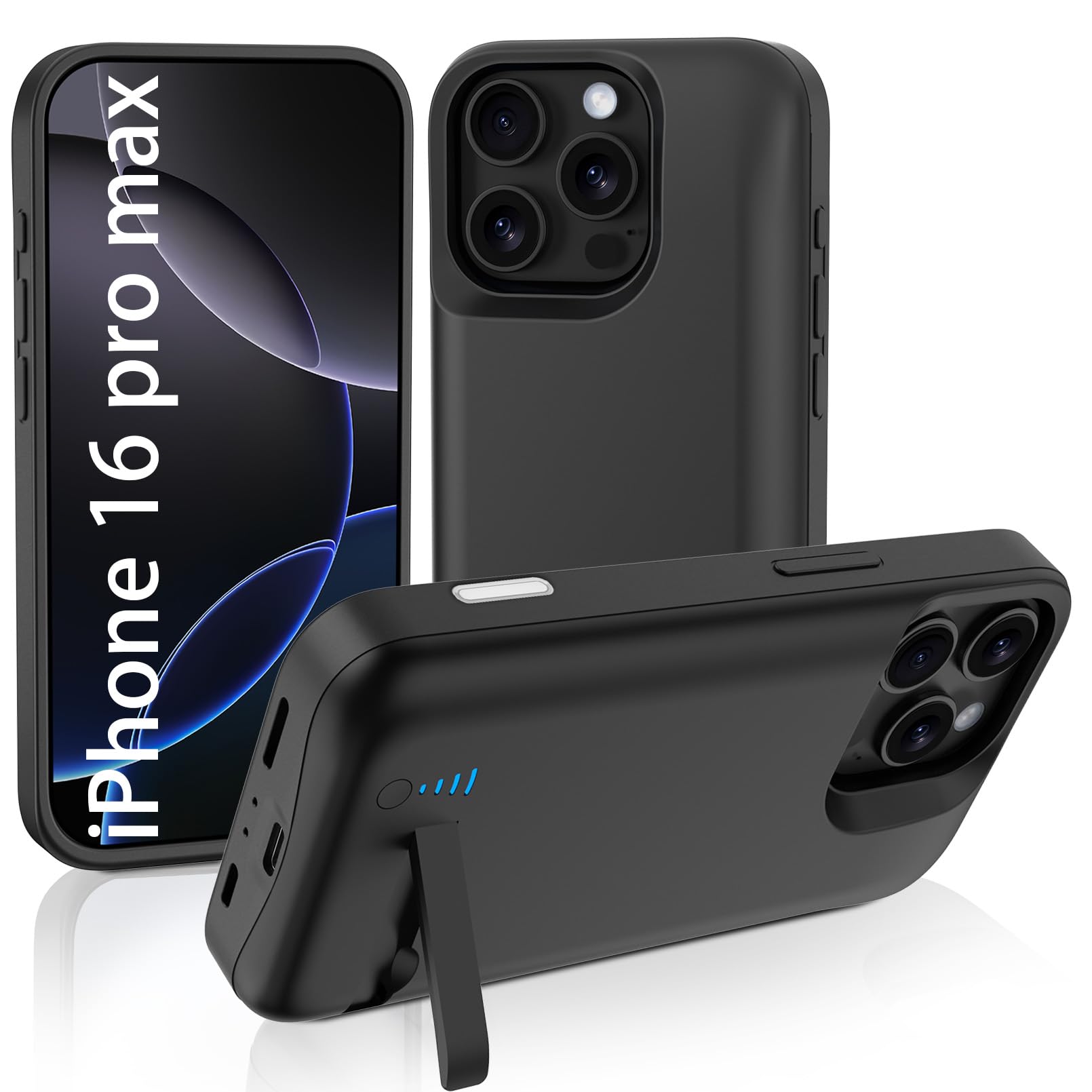 Amazon.com: Battery Case for iPhone 16 Pro Max, 5000mAh Extended