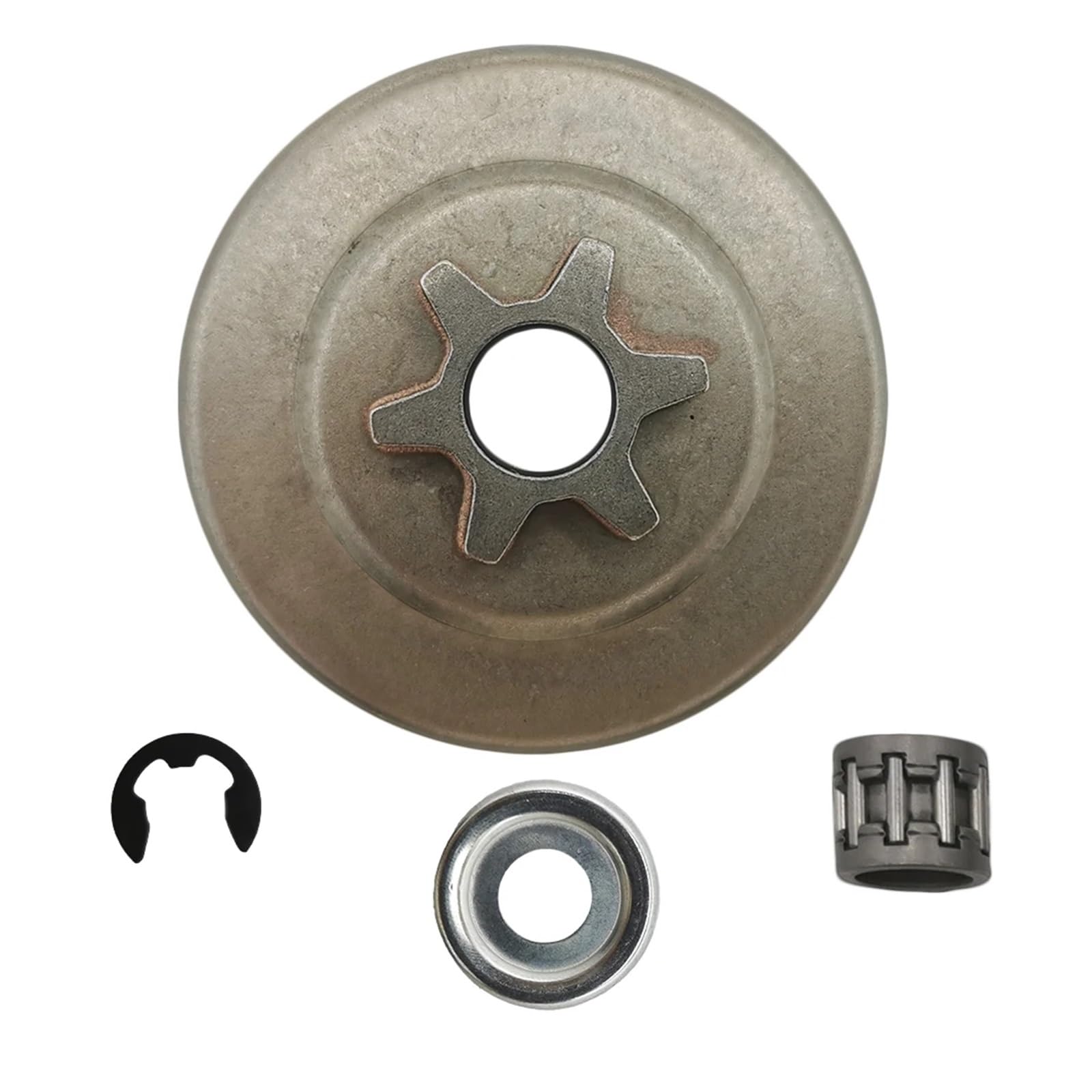 Zestaw bębna sprzęgła zębatego 3/8" 6T do piły łańcuchowej Stihl MS171 MS181 MS211 z łożyskiem igiełkowym i przekładnią ślimakową