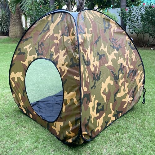 Image of Play House Foldable One Side Round Tent House for Kids Lightweight and Portable |Foldable Tent House for Kids Activity Indoor Outdoor |Play Tent House for Multi Purpose (Multi-Color-Black)