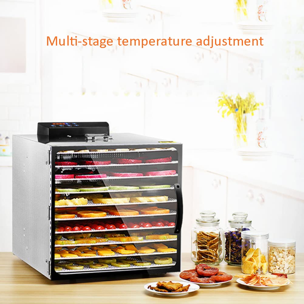 Deshidratador de Alimentos para Frutas, Verduras, Carne, Carne, Carne Seca, Fabricante con Temporizador y Control de Temperatura