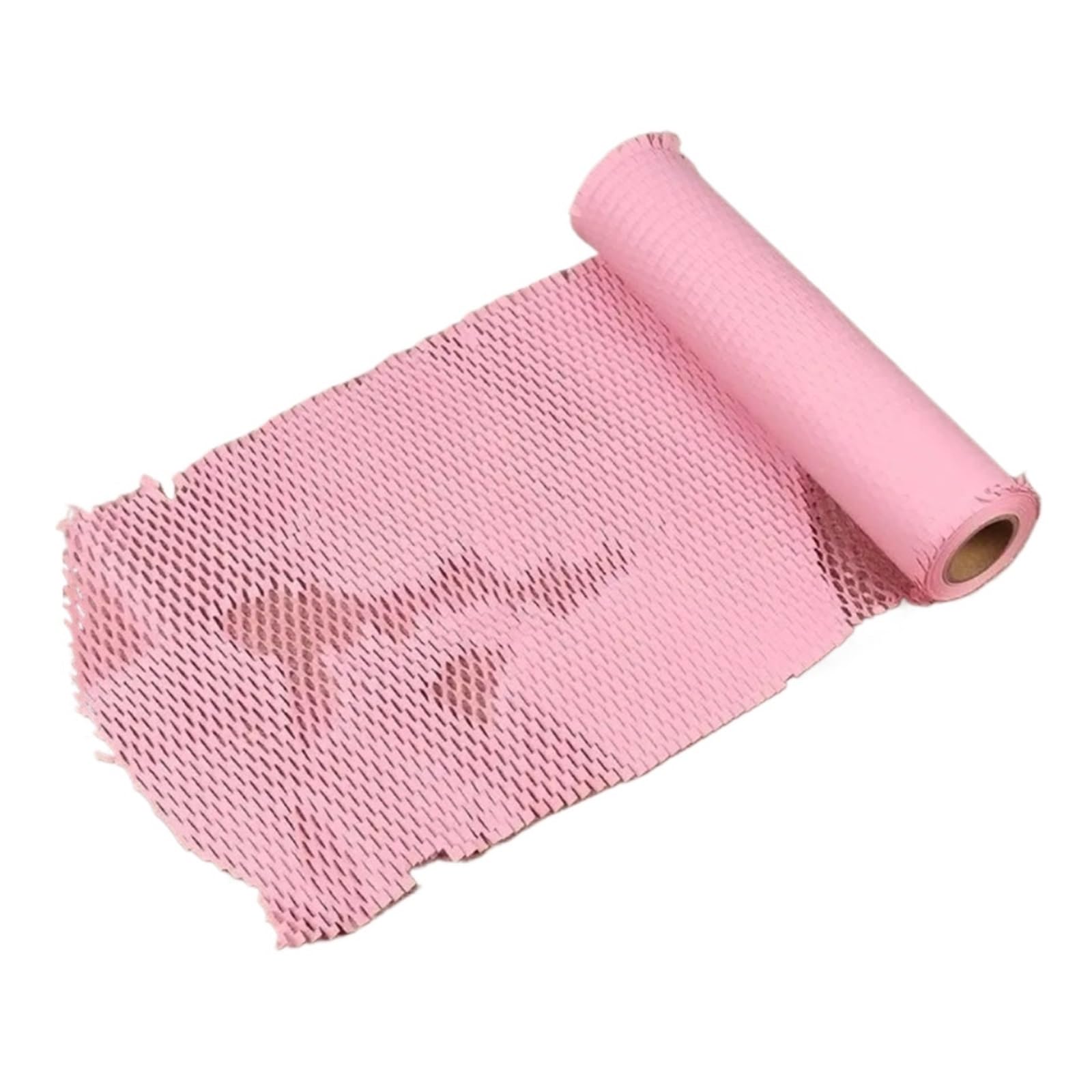Honeycomb Paper Roll 30CMX5M Honeycomb Paper, Shockproof Buffer Packaging, Degradable Protection Kraft Flower(Pink 30CMX5M)