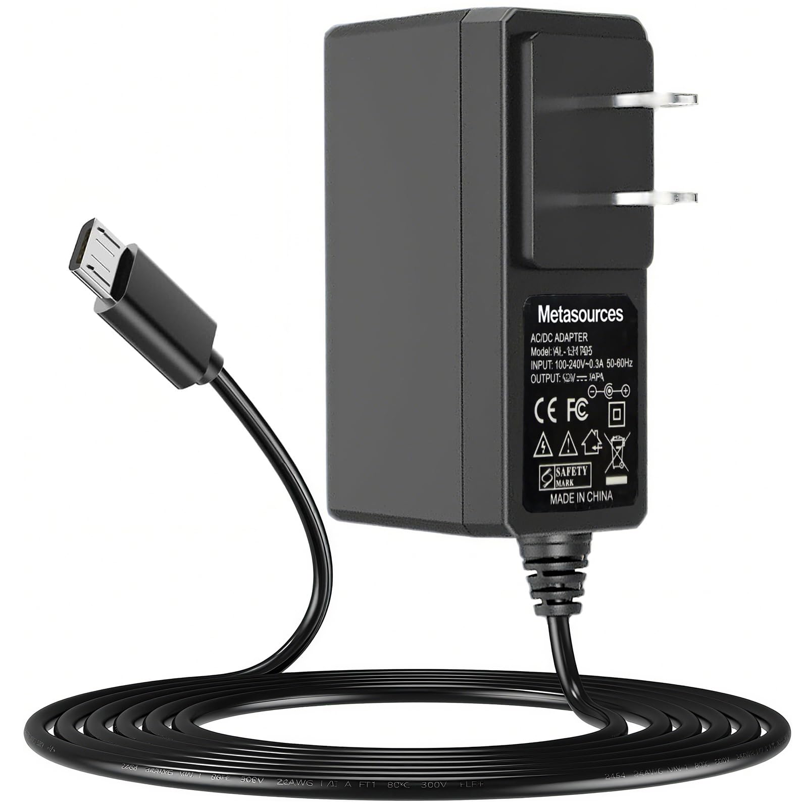 Amazon.com: Metasources Micro USB 12V AC/DC Adapter Compatible
