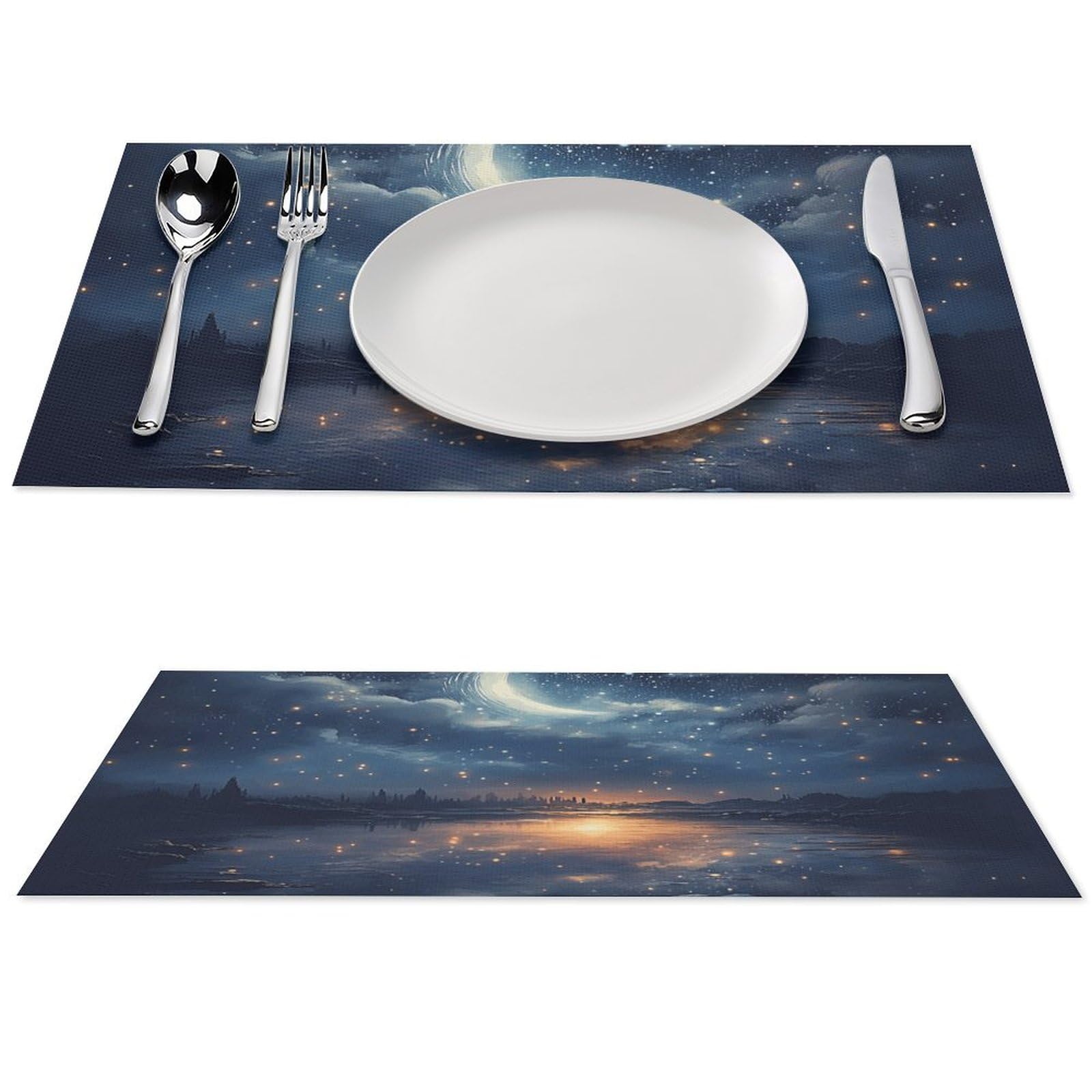 Sets de table lavables pour extérieur et intérieur aux motifs nature